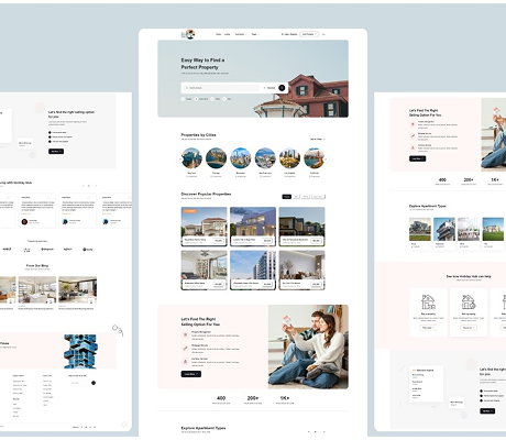 Property listing platform UI/UX design by Perth digital agency